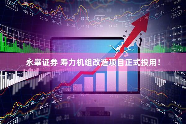 永崋证券 寿力机组改造项目正式投用！